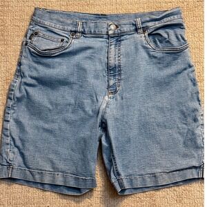 Lauren Jeans‎ Co. Denim Shorts Classic Fit Casual Blue Jean Shorts Size 14